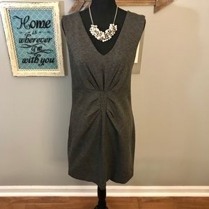 Express V Neck Charcoal Dress